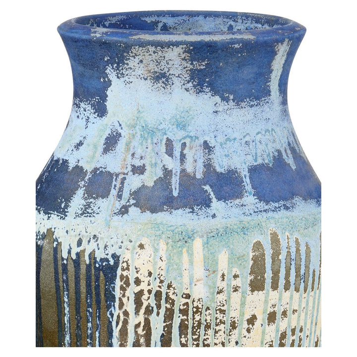 Capizzi Blue Drip Urn