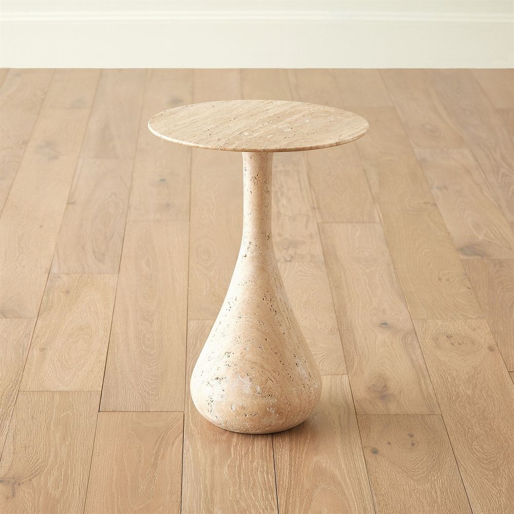 Side Tables Dea Table-Travertine-Lg