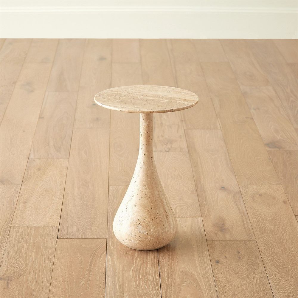 Side Tables Dea Table-Travertine-Lg