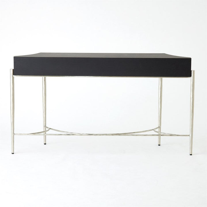 Console Tables Breakfront Console-Black/Nickel