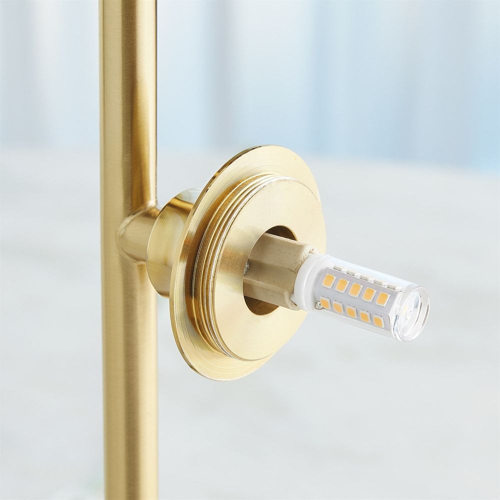 Stellar Table Lamp-Smoke/Brass
