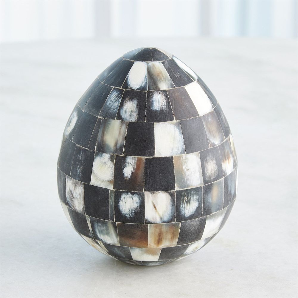 Horn Egg-Black-Lg