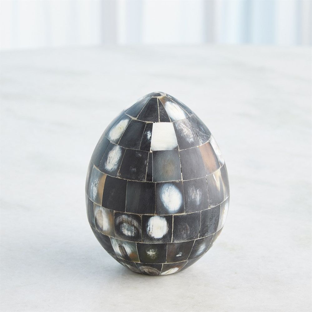 Horn Egg-Black-Lg