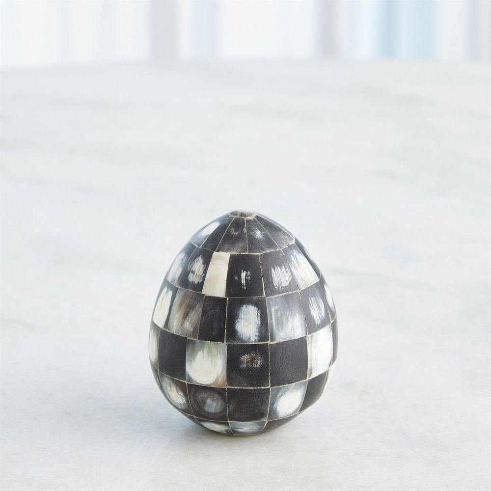 Horn Egg-Black-Lg