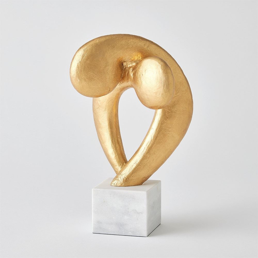 Decorative Objects Align Sculpture-Gold Leaf