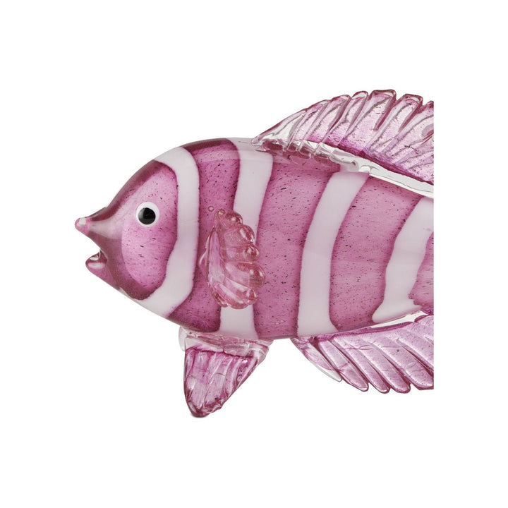 Rialto Magenta Glass Fish Set of 2