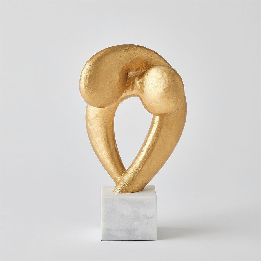 Decorative Objects Align Sculpture-Gold Leaf