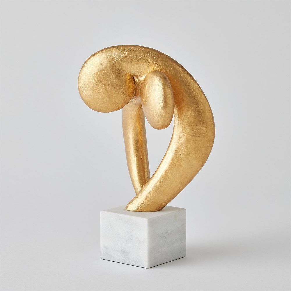 Decorative Objects Align Sculpture-Gold Leaf