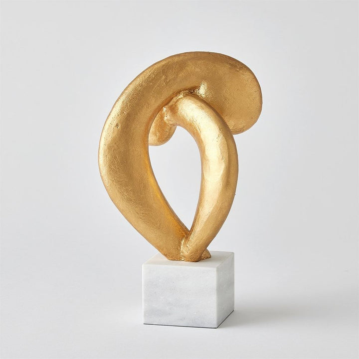 Decorative Objects Align Sculpture-Gold Leaf