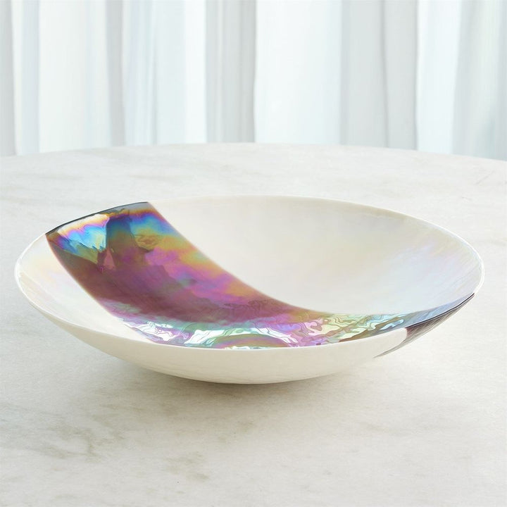 Mirabelle Bowl-Ivory/Plum-Lg