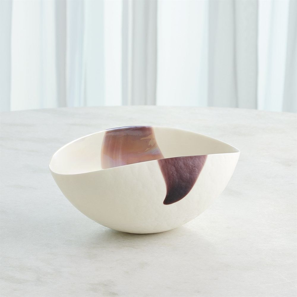 Mirabelle Centerpiece-Ivory/Plum