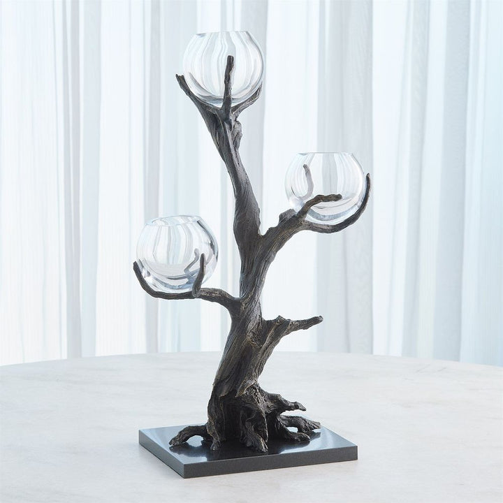 Monterey 3 Vase Holder-Natural Iron