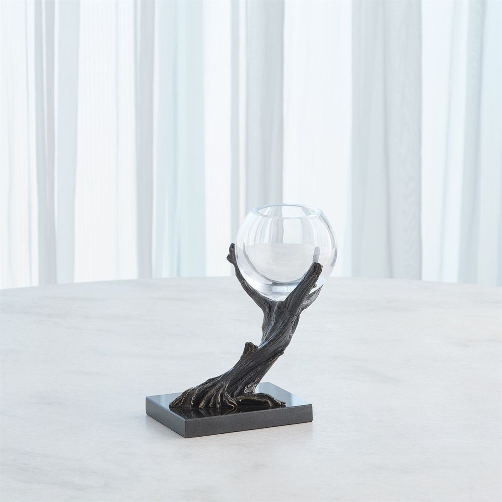 Monterey 2 Vase Holder-Natural Iron