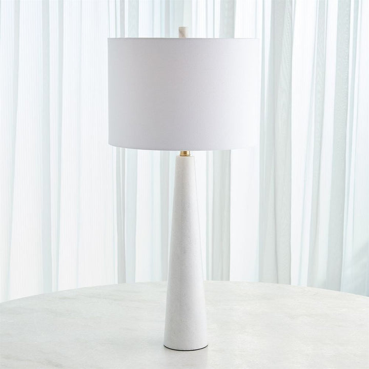 Table Lamps Pinnacle Marble Lamp-White