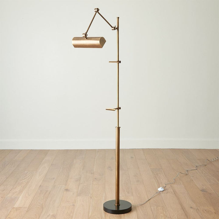 Display Floor Lamp-Brass