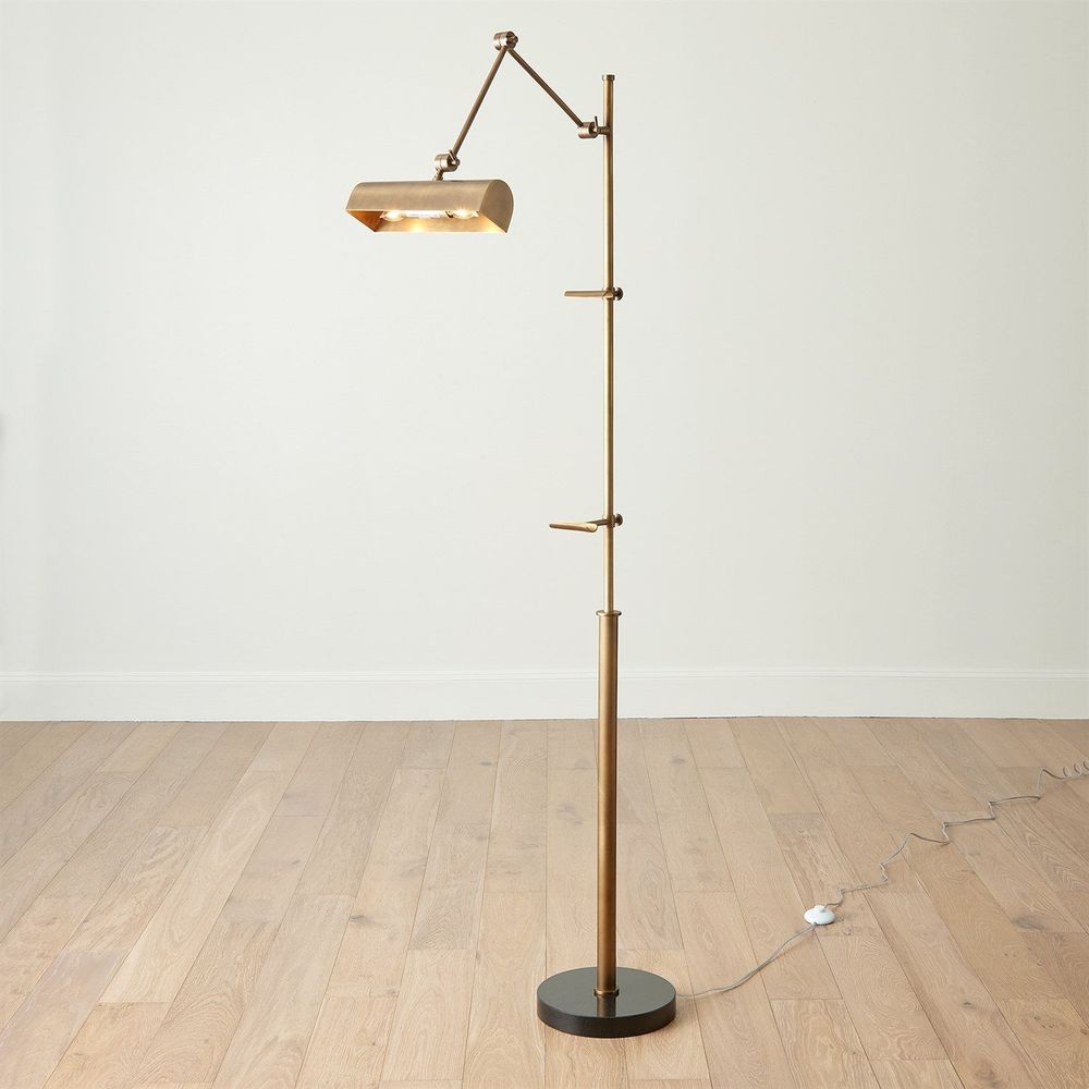 Display Floor Lamp-Brass