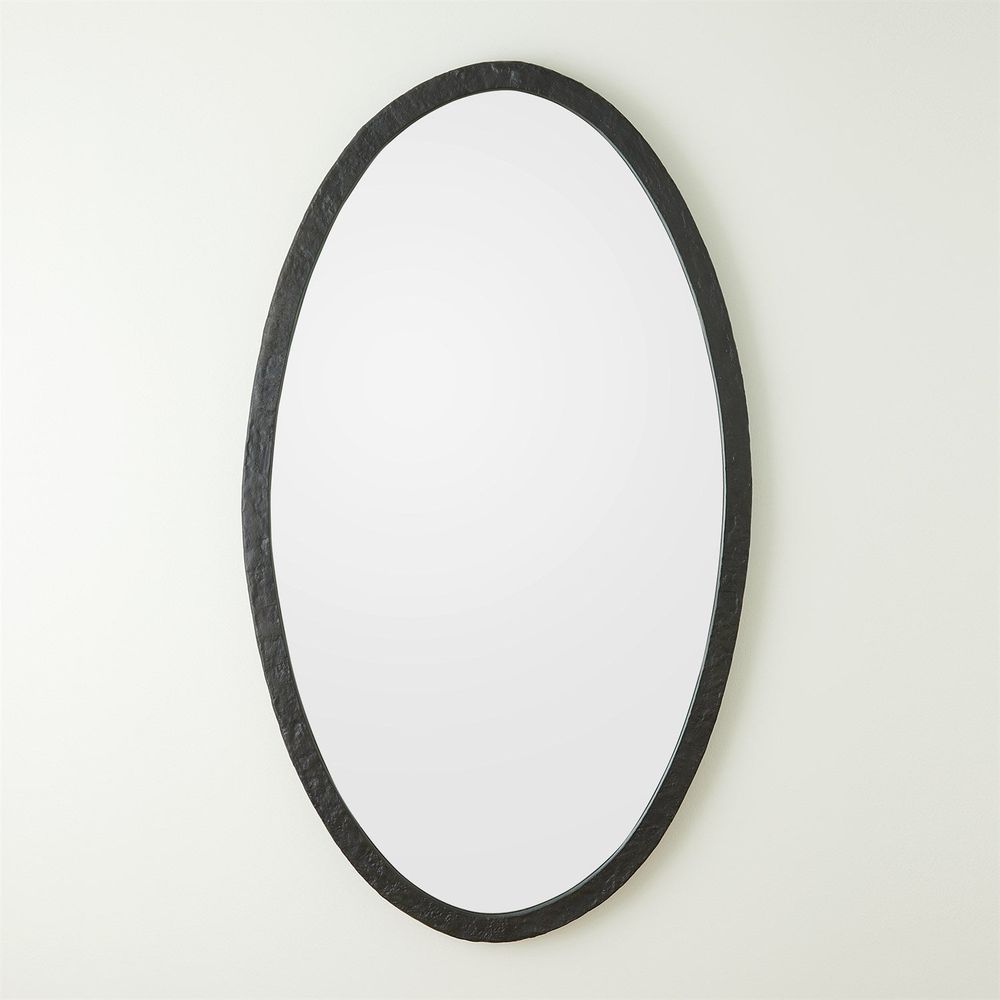 Wall Mirrors Oval Mirror-Forged Iron