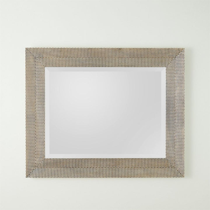 Wall Mirrors Delicate Basketweave Mirror-Silver