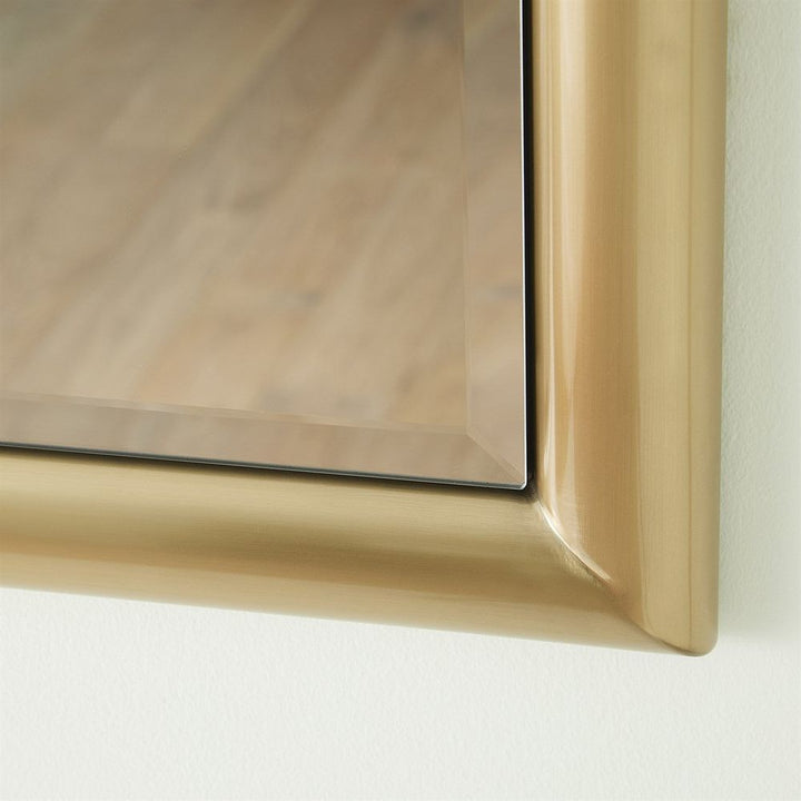 Bennett Floor Mirror-Brass