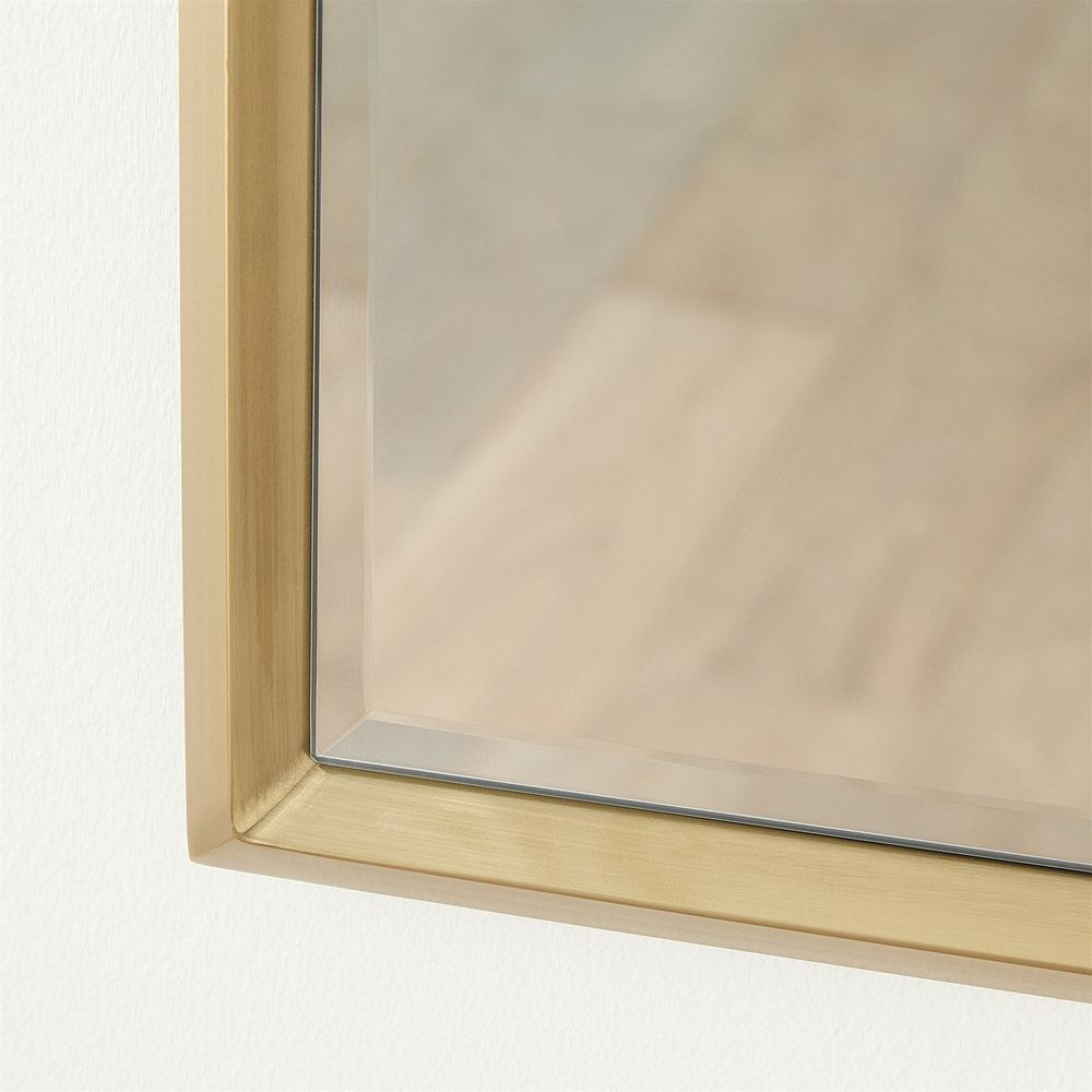 Reeves Floor Mirror - Brass