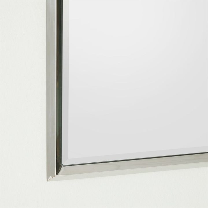 Standing Mirrors Reeves Floor Mirror-Nickel