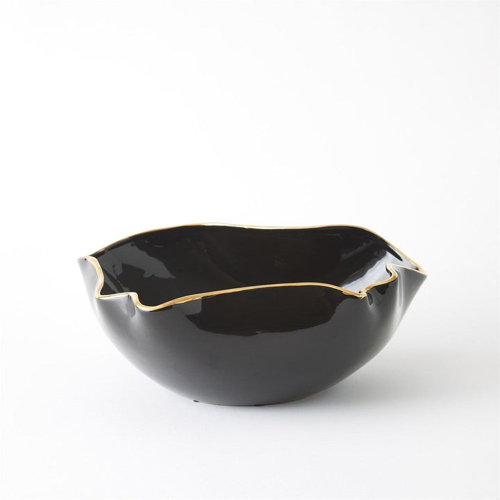 Currents Bowl-Black/Gold