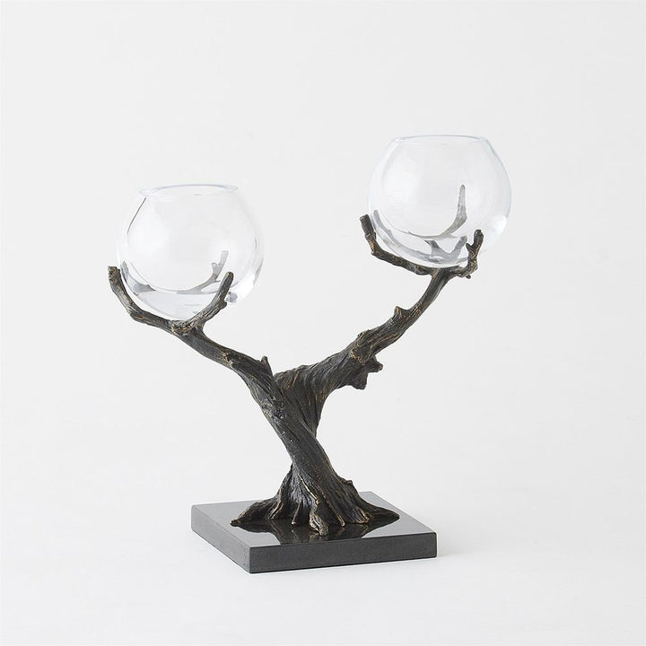 Monterey 2 Vase Holder-Natural Iron