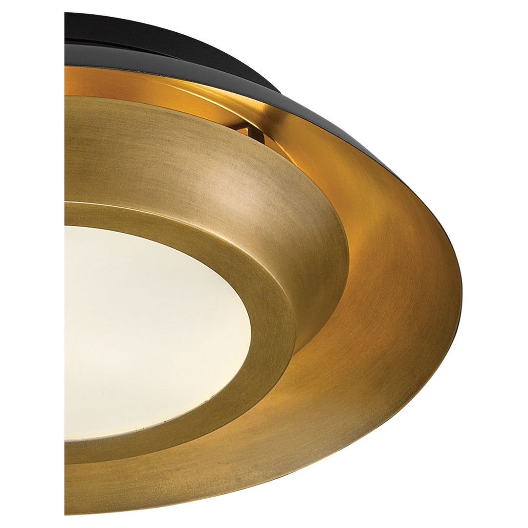 Metaphor Black & Brass Flush Mount