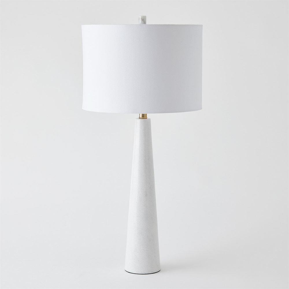 Table Lamps Pinnacle Marble Lamp-White