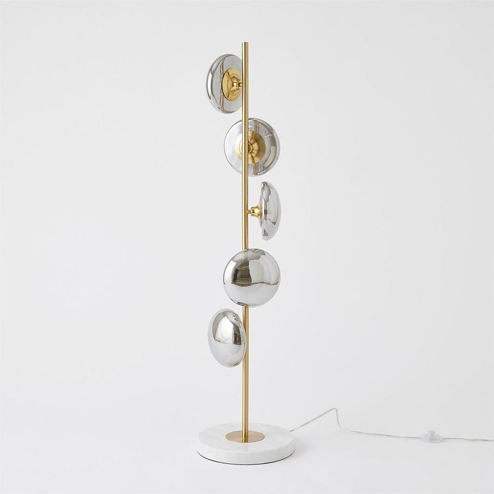 Floor Lamps Stellar Floor Lamp-Smoke/Brass