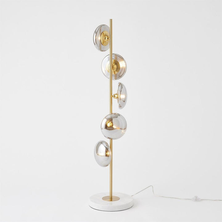 Floor Lamps Stellar Floor Lamp-Smoke/Brass