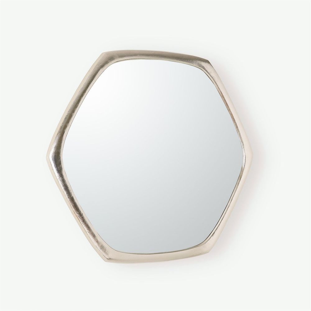 Wall Mirrors Hexagon Mirror-Nickel
