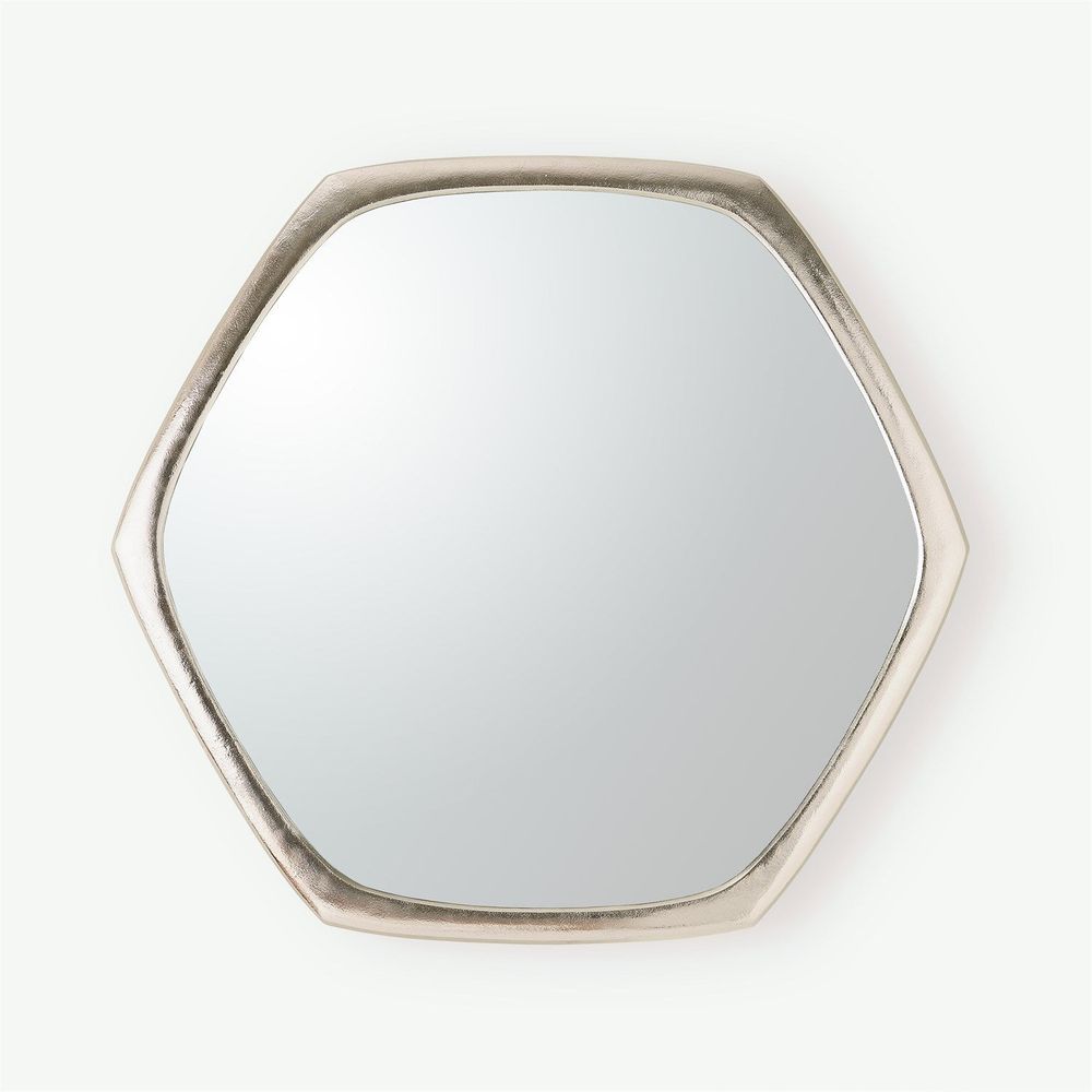 Wall Mirrors Hexagon Mirror-Nickel