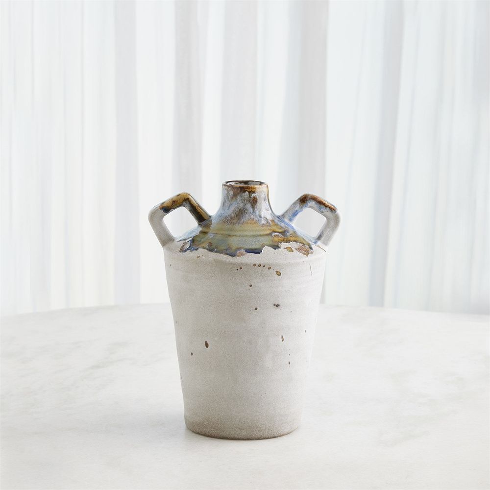Volcan Handled Jar-Grey/Reactive Green-Lg