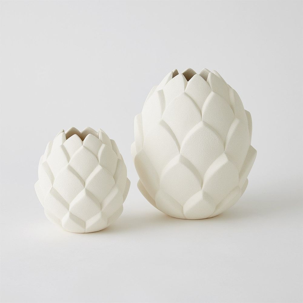 Vases Artichaut Vase-White-Sm