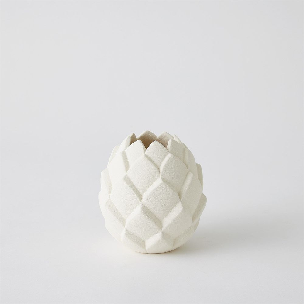 Artichaut Vase-White-Lg