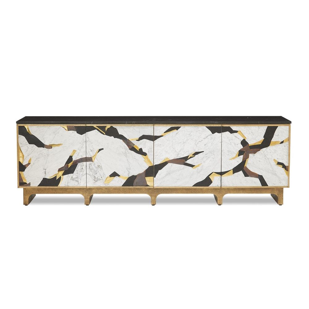 TV Stands & Media Consoles Majestic Inlay Media Cabinet