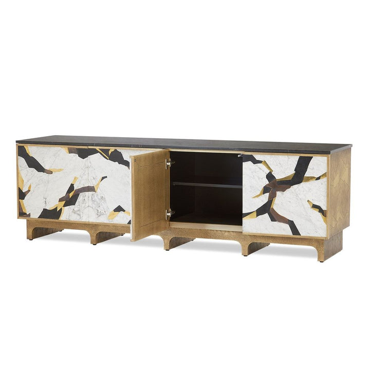 TV Stands & Media Consoles Majestic Inlay Media Cabinet