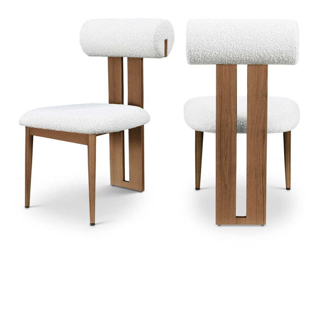 Dario Cream Boucle Fabric Upholstered Dining Chair