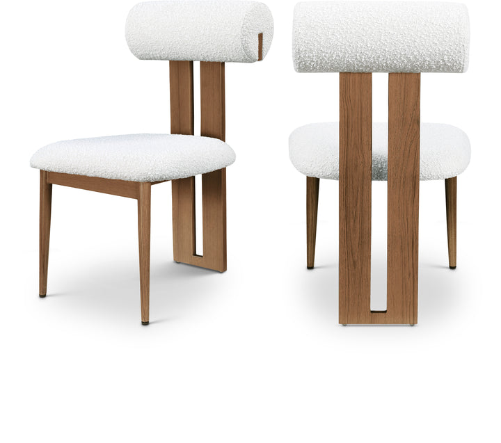 Dario Cream Boucle Fabric Upholstered Dining Chair