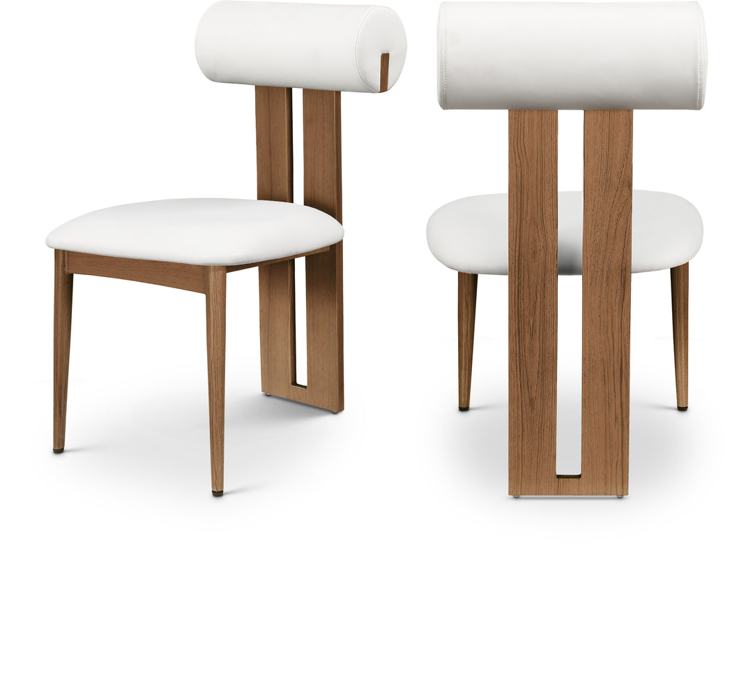 Dario Cream Vegan Leather Upholstered Dining Chair