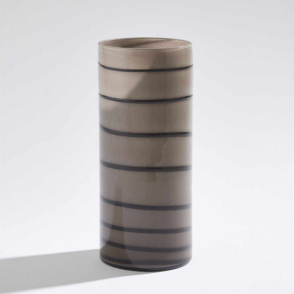 Vases Twirl Vase-Amber/White-Wide