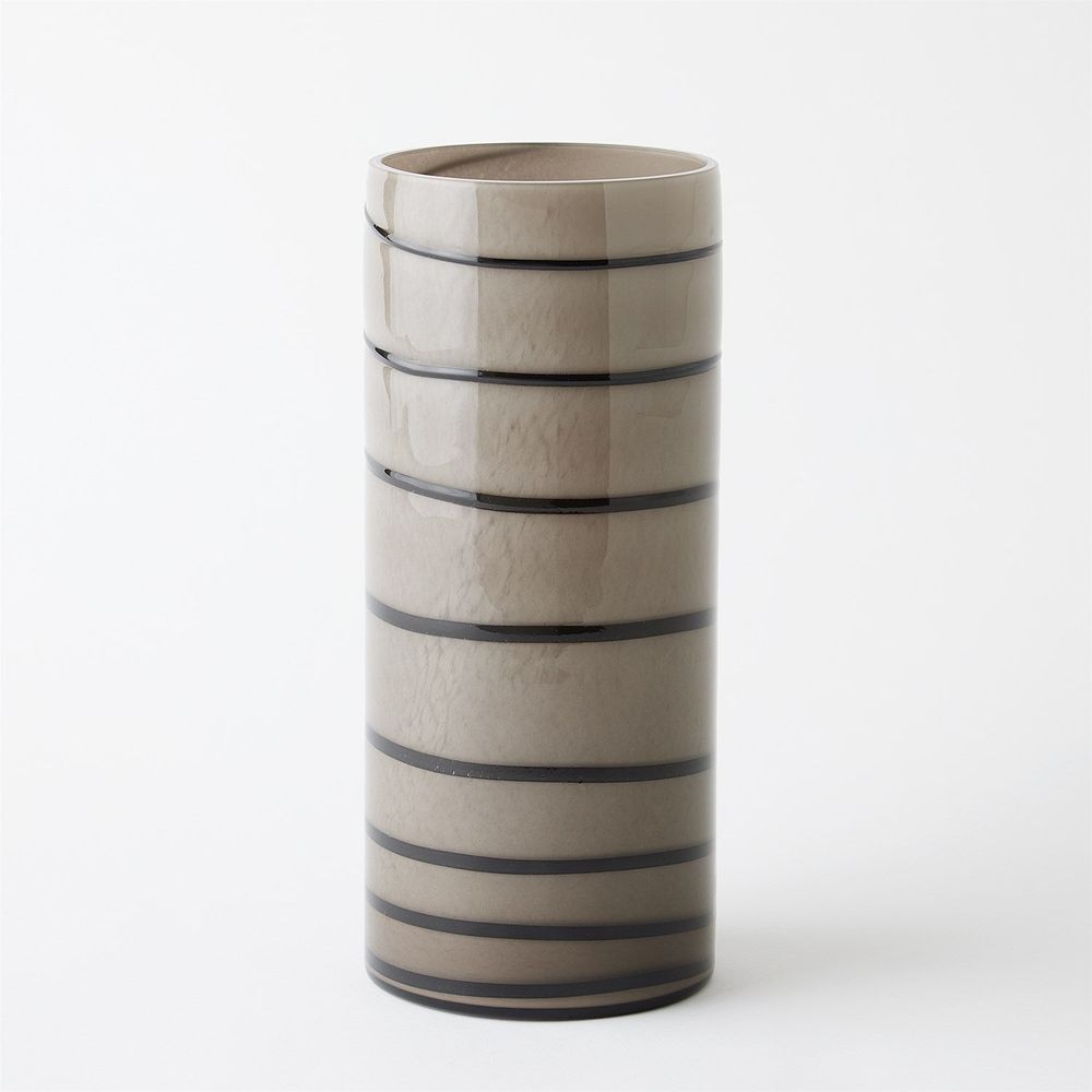 Vases Twirl Vase-Amber/White-Wide
