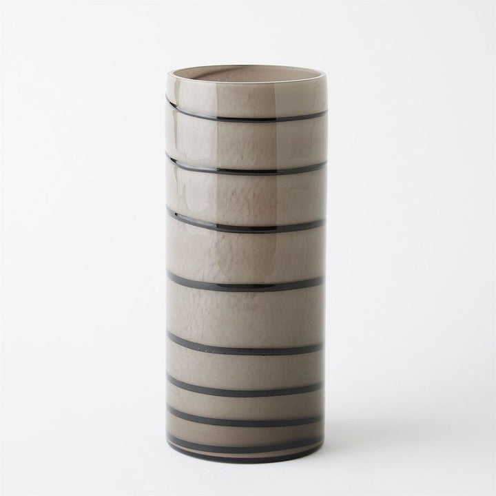 Vases Twirl Vase-Amber/White-Wide