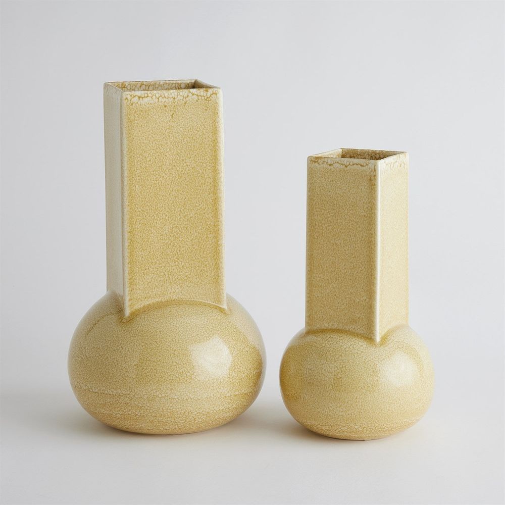 Vases Crocus Vase - Reactive Mustard Large