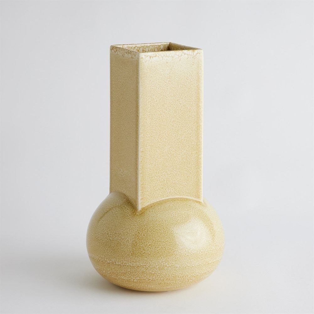 Vases Crocus Vase - Reactive Mustard Large