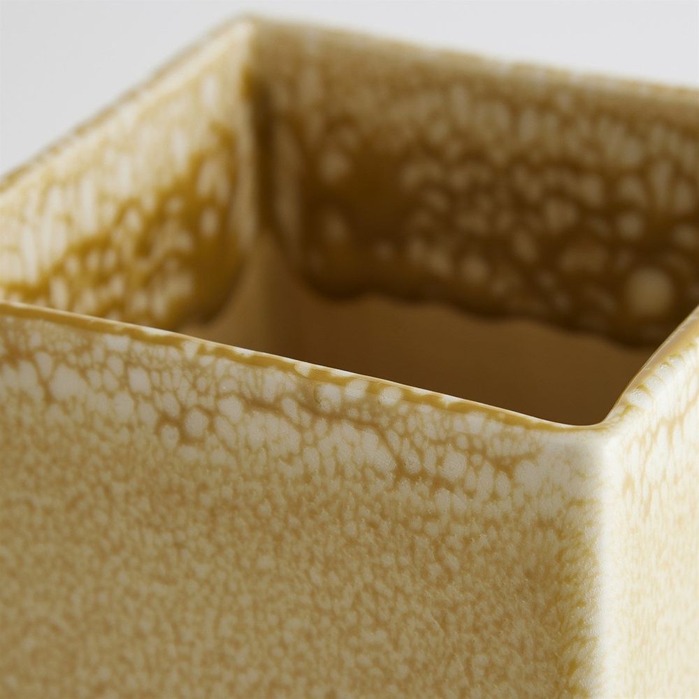 Crocus Vase - Reactive Mustard Large