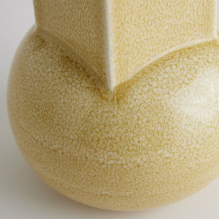 Crocus Vase - Reactive Mustard Large