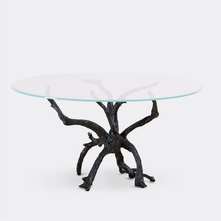 Dining Tables Monterey Dining Table w/60 Glass Top-Natural Iron