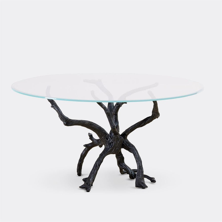 Dining Tables Monterey Dining Table w/60 Glass Top-Natural Iron